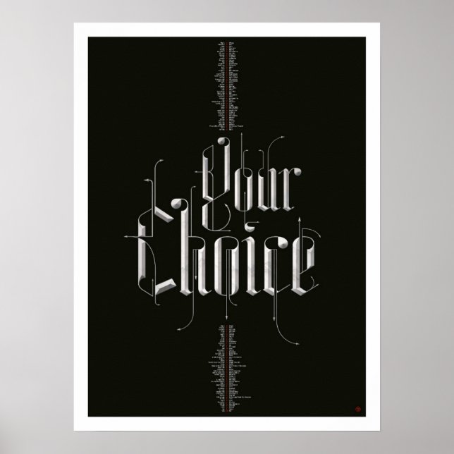 Your Choice Poster (Black) (Front)