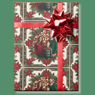 Your Christmas Photo Classic Red Green Roll of Wrapping Paper