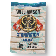 Your City Latitude and Longitude Flag