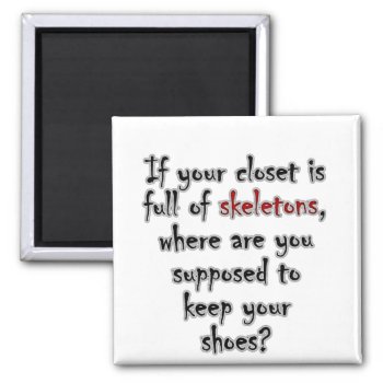 Your Closet Is So Full Of Secrets There Is No Room Magnet by egogenius at Zazzle