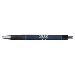 Your Club Name Tennis Sports Navy Blue Pen