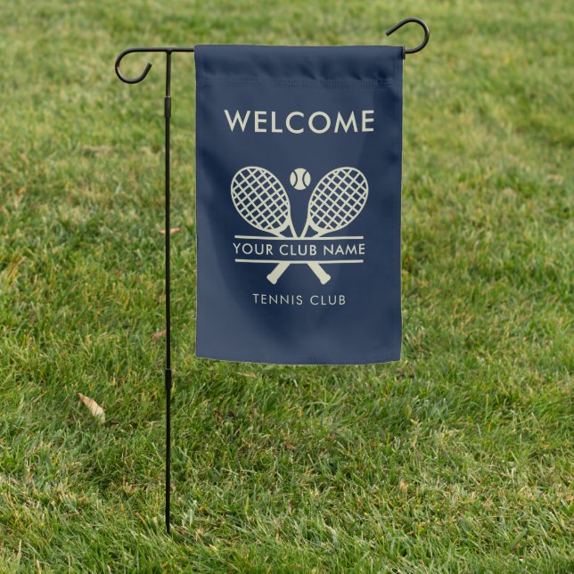 Your Club Name Tennis Team Association Office Garden Flag (In SItu)