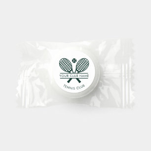 Your Club Name Tennis Team Green Logo Modern Life Saver® Mints