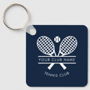 Your Club Name Tennis Team Players Custom Keychain