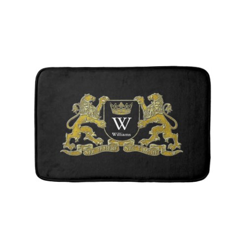 Your Coat of Arms Monogram and Color Bath Mat