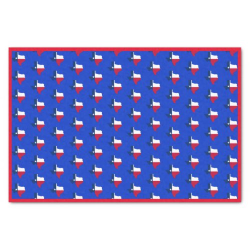 Your ColorBorder Texas State Flag Blue  Red Tissue Paper