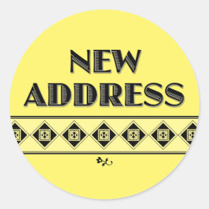 Your Color Choice! New Address Stickers