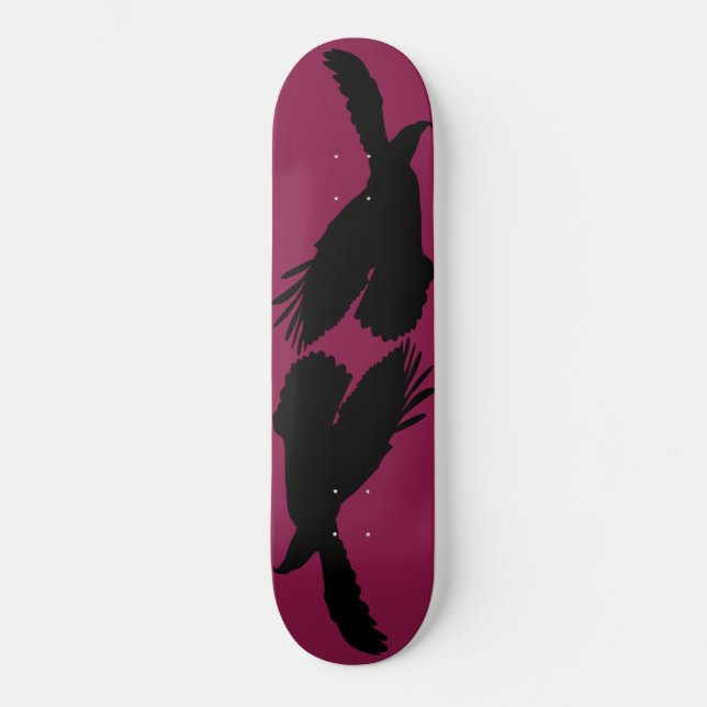 Your Color - Eagle Flying Skateboard - Silhouette (Front)