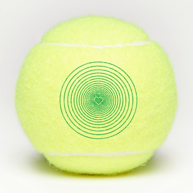 Your Color Heart Tennis Balls (Front)