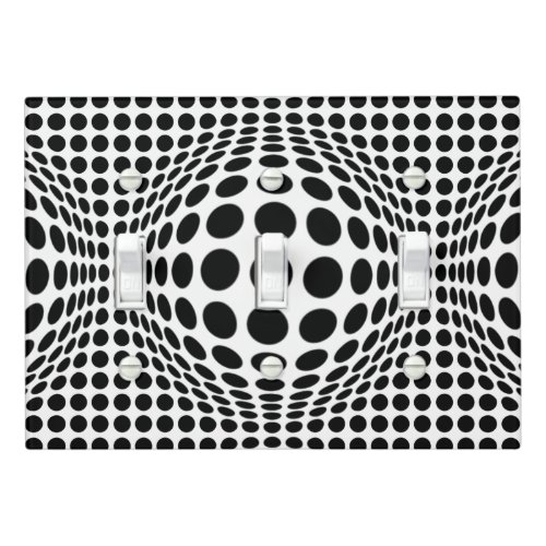 Your Color or Black and White Op Art Light Switch Cover