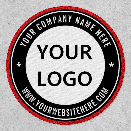 Your Color Stamp Patch with Logo Name Website