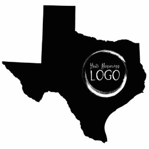 Your Color Texas Shape with Logo Image Cutout