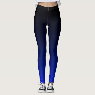 Your Color with Black Ombre Fade Gradient Leggings