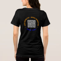 Your Colorful QR Code T-Shirt with Custom Text