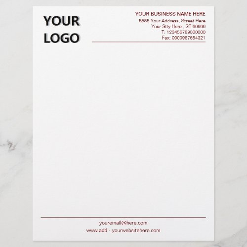 Your Colors Business Office Letterhead and Logo