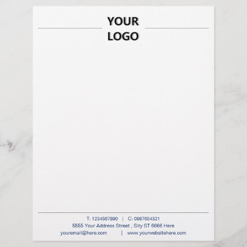 Your Colors Business Office Letterhead with Logo