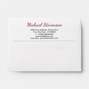 Your Colors Envelope Add Name Address Contact Info