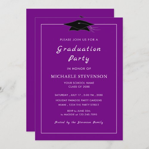 Your Colors Graduation Invitation _ Choose Font