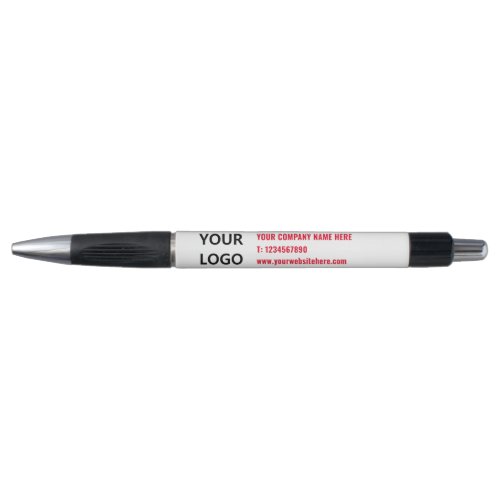 Your Colors Promotional Pen With Logo Name Website