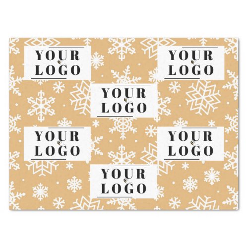 Your Company Branded Christmas Snowflake Logo Tissue Paper