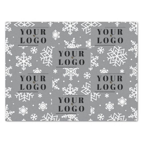 Your Company Branded Christmas Snowflake My Logo T Tissue Paper