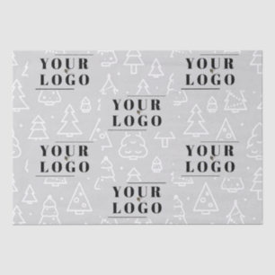 Your Company Branded Christmas Tree Custom Logo Tissue Paper