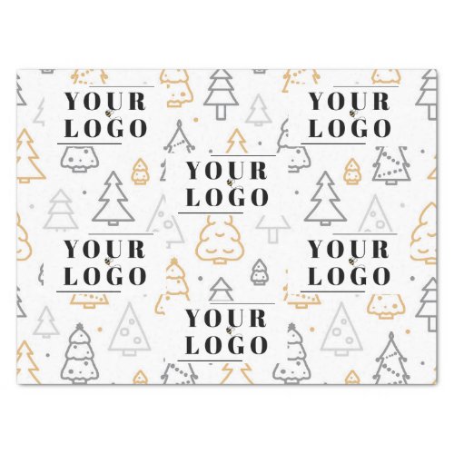 Your Company Branded Christmas Tree Custom Logo Tissue Paper