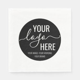 Your Company Business Logo Branding Custom Color Napkins