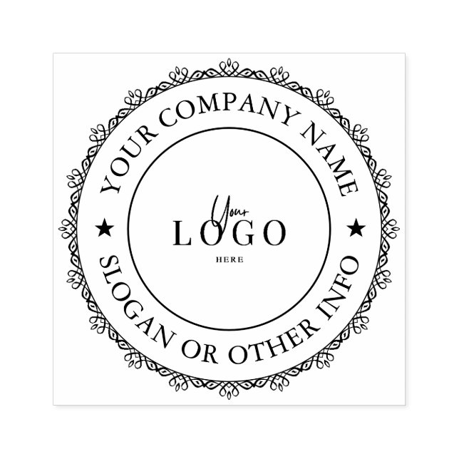 Your Company Business Logo Custom Rubber Stamp (Imprint)