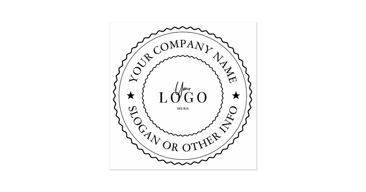 Large Personalized Homemade Logo Custom Rubber Stamp