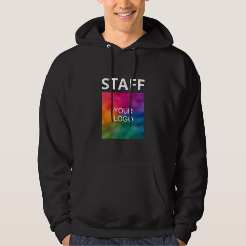 Your Company Business Logo Here Staff Crew Mens Hoodie