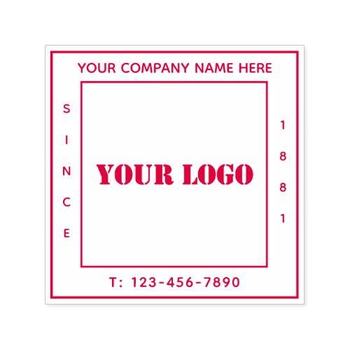 Your Company Business Logo Personalized Modern Self_inking Stamp