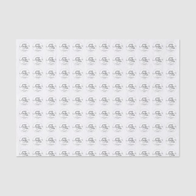 Your Company Business Logo Promotional Wrapping Ti Tissue Paper (Front)