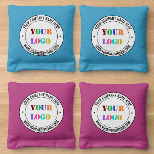 Your Company Custom Text and Colors Cornhole Bags