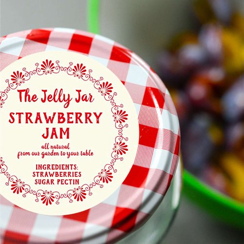 Your Company Home Strawberry Jam Food Label