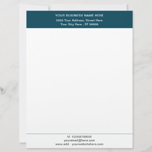 Your Company Logo Address Office Colors Letterhead