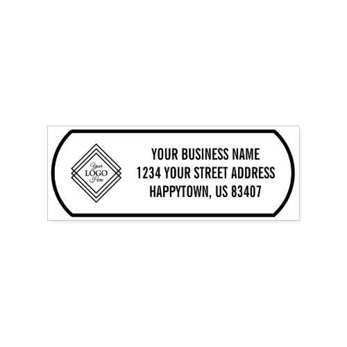  Your Company Logo Address  Rubber Stamp