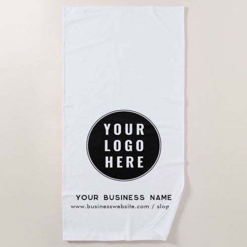 Your Company Logo and Business Promotional Custom Beach Towel