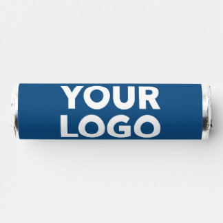 Your Company Logo and Business Website on Blue Breath Savers® Mints