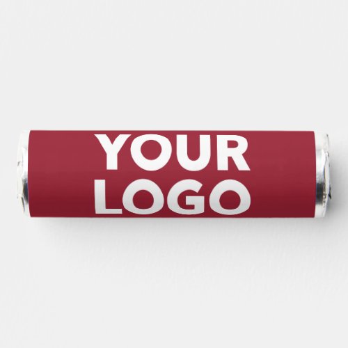 Your Company Logo and Business Website on Burgundy Breath Savers Mints