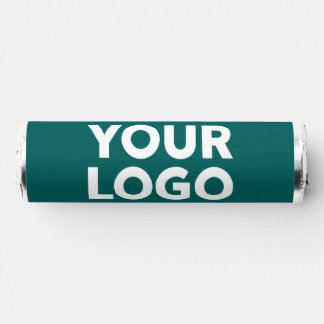 Your Company Logo and Business Website on Teal Breath Savers® Mints