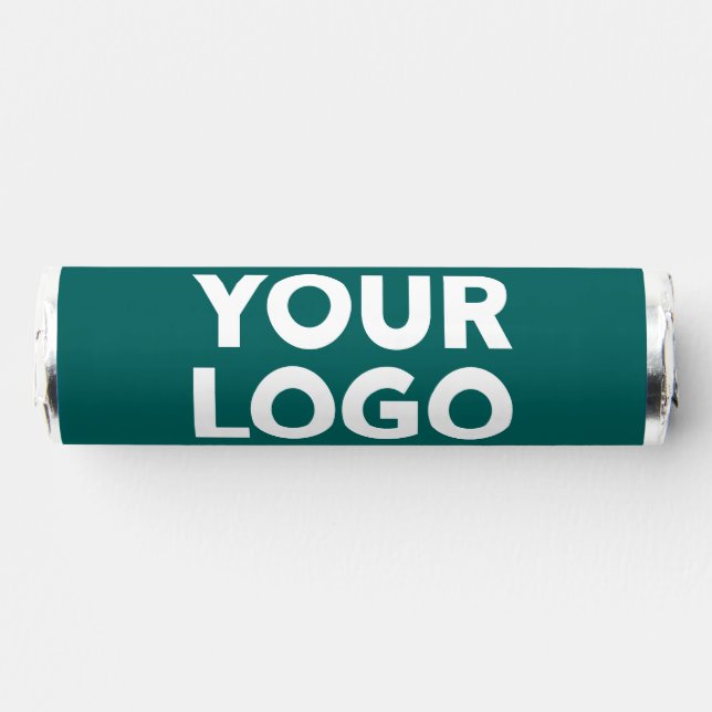 Your Company Logo and Business Website on Teal Breath Savers® Mints (Front)