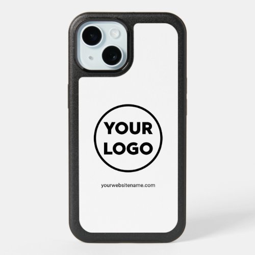 Your Company Logo and Business Website iPhone 15 Case