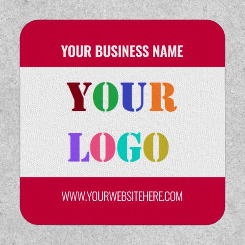 Your Company Logo and Custom Text Business Patch