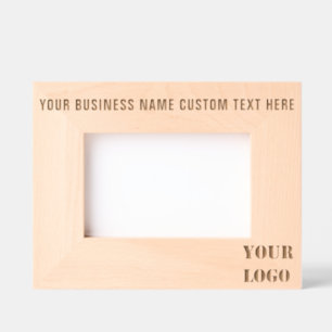 Your Company Logo and Custom Text Etched Frames