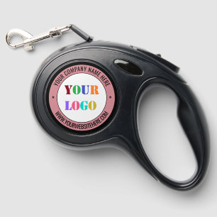 Your Company Logo and Custom Text Personalized Retractable Pet Leash