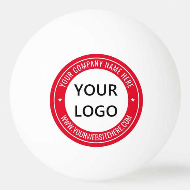 Your Company Logo and Custom Text Ping Pong Balls (Front)