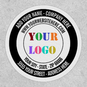 Your Company Logo and Custom Text Round Patch