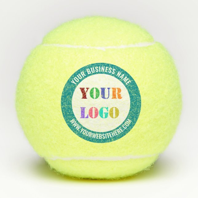 Your Company Logo and Custom Text Tennis Balls (Front)