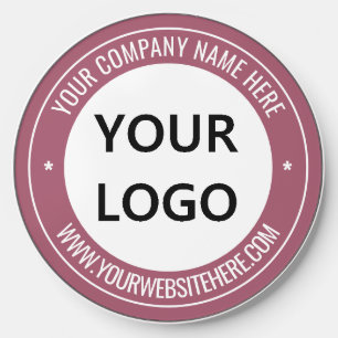 Your Company Logo and Custom Text Wireless Charger